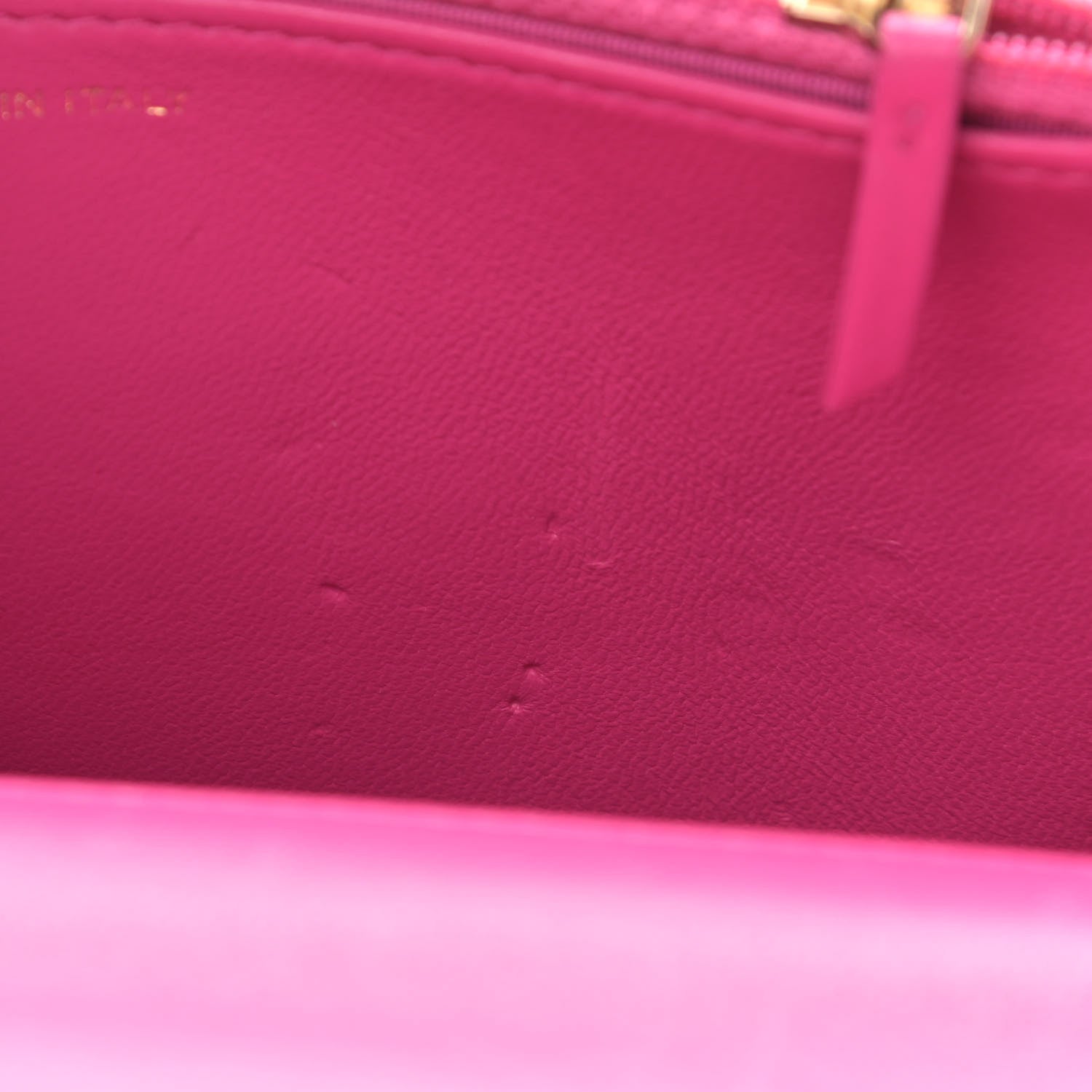 Chanel Wool Tweed Lambskin Quilted Chanel 19 Wallet On Chain WOC and Coin Purse Fuchsia 13 of 13