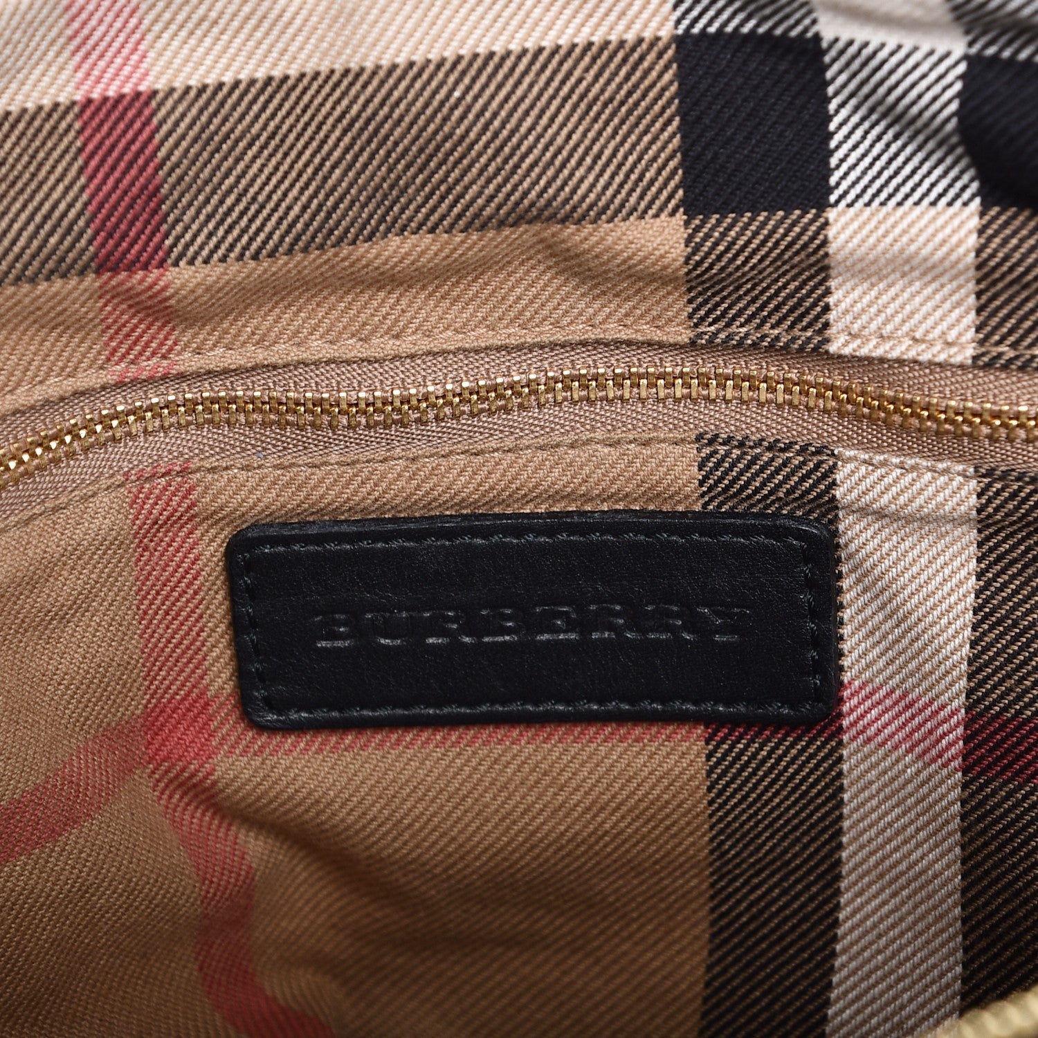 Burberry Calfskin House Check Small Salisbury Tote Black 6 of 19