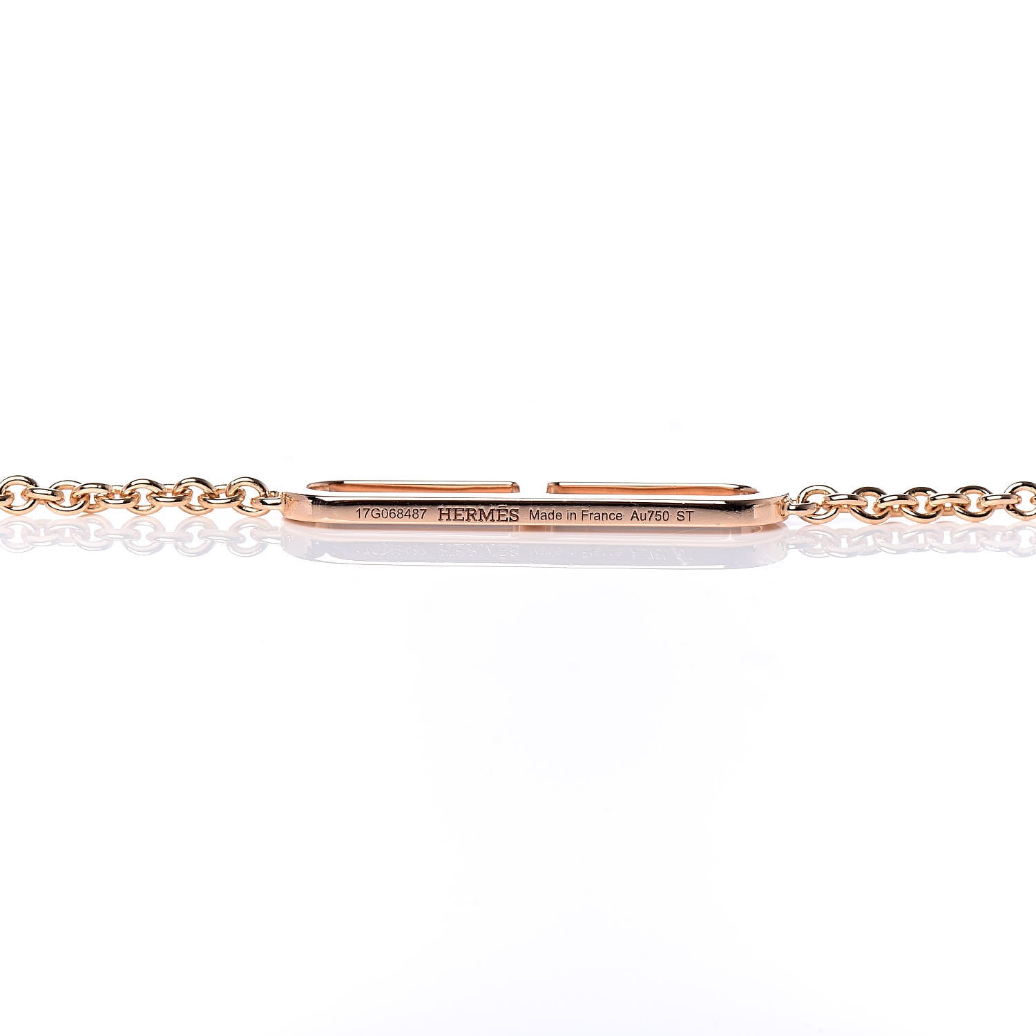 Hermes 18K Rose Gold PM Ever Chaine D'Ancre Bracelet SH 5 of 6