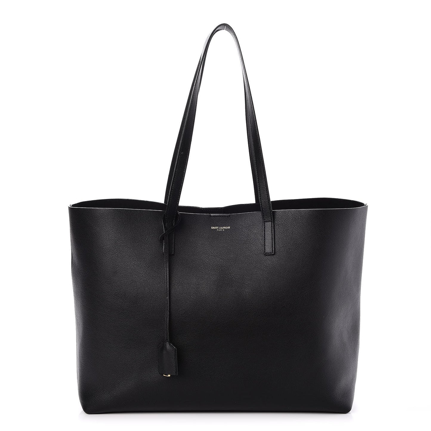 Calfskin Large Shopping Tote Black