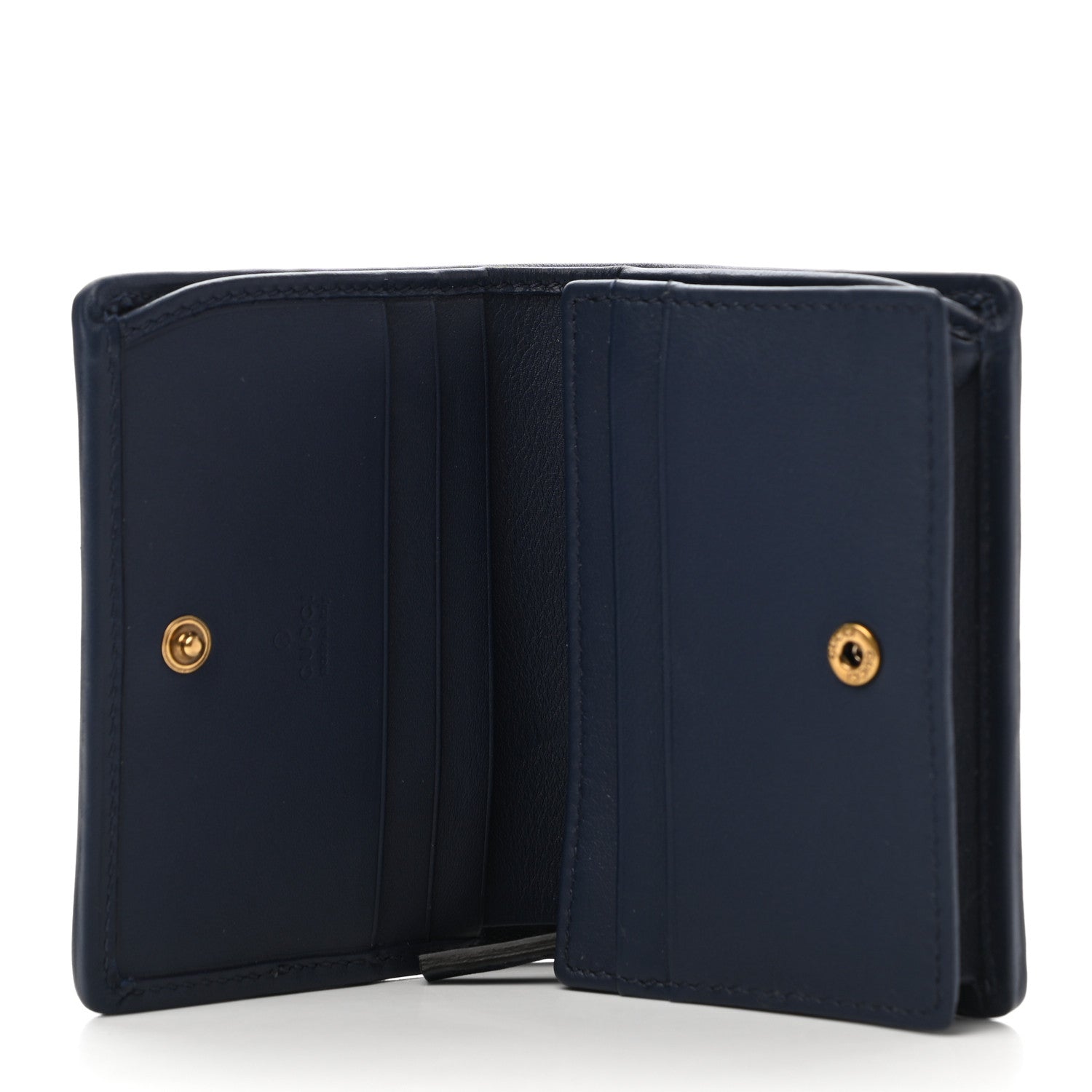 Gucci Canvas Flora Floral Trapuntata Zumi Card Case Wallet Great White Multicolor Blue Agata 5 of 8