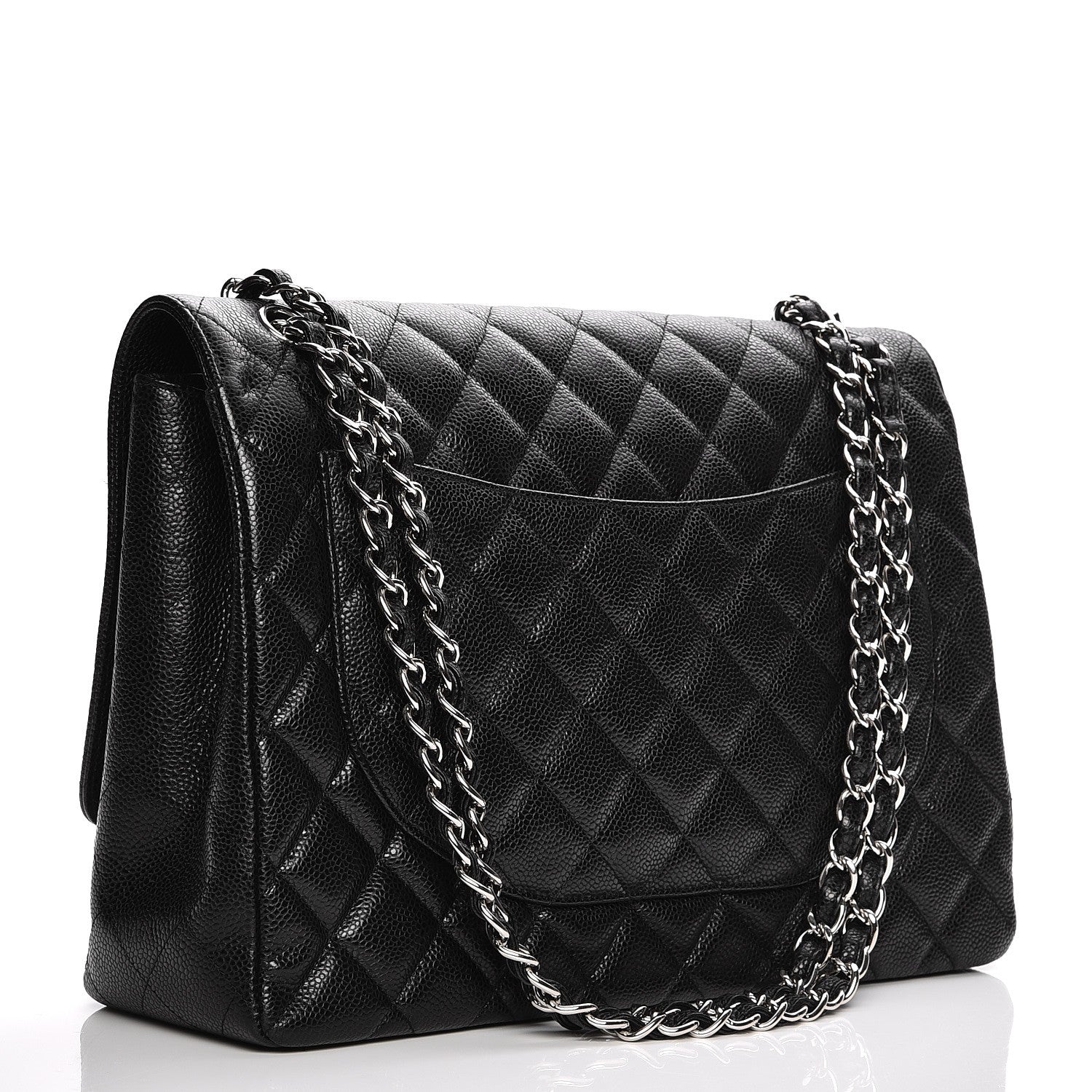 Chanel Caviar Quilted Maxi Single Flap Black 3 of 8