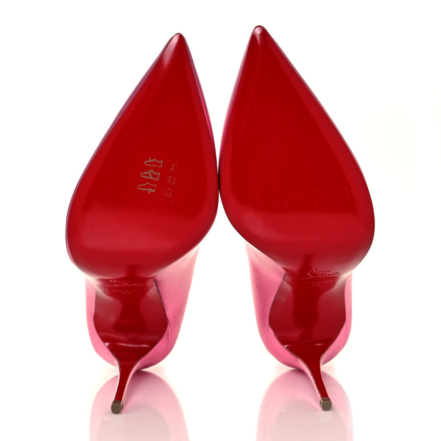 Metallic Patent Hot Chick 100 Pumps 42 Pink