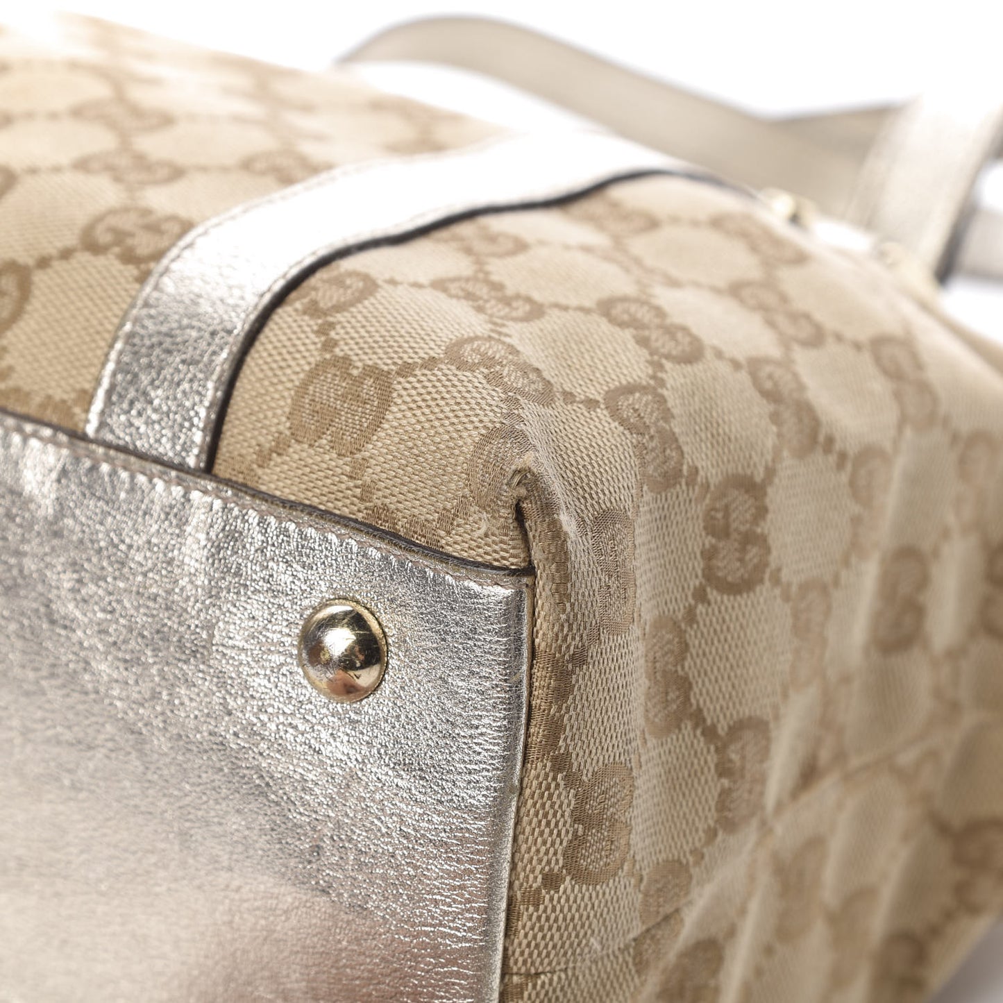 Monogram Medium Abbey Tote Metallic