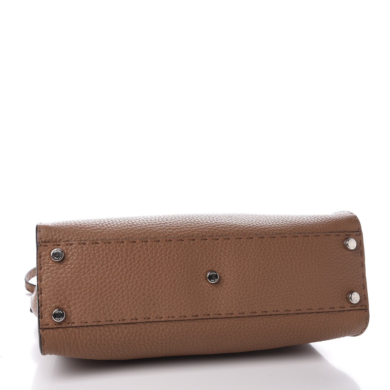 Fendi Cuoio Romano Selleria Bi-Color Medium Peekaboo Iconic Satchel Mou Deserto 3 of 11