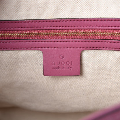 Gucci Guccissima Medium Bree Foldover Tote Peonia Flower 6 of 11