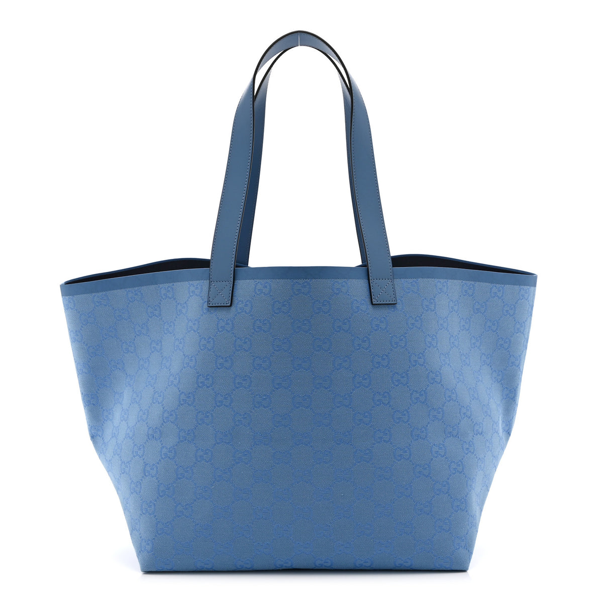 GG Monogram Medium Totissima Shopping Tote Light Blue