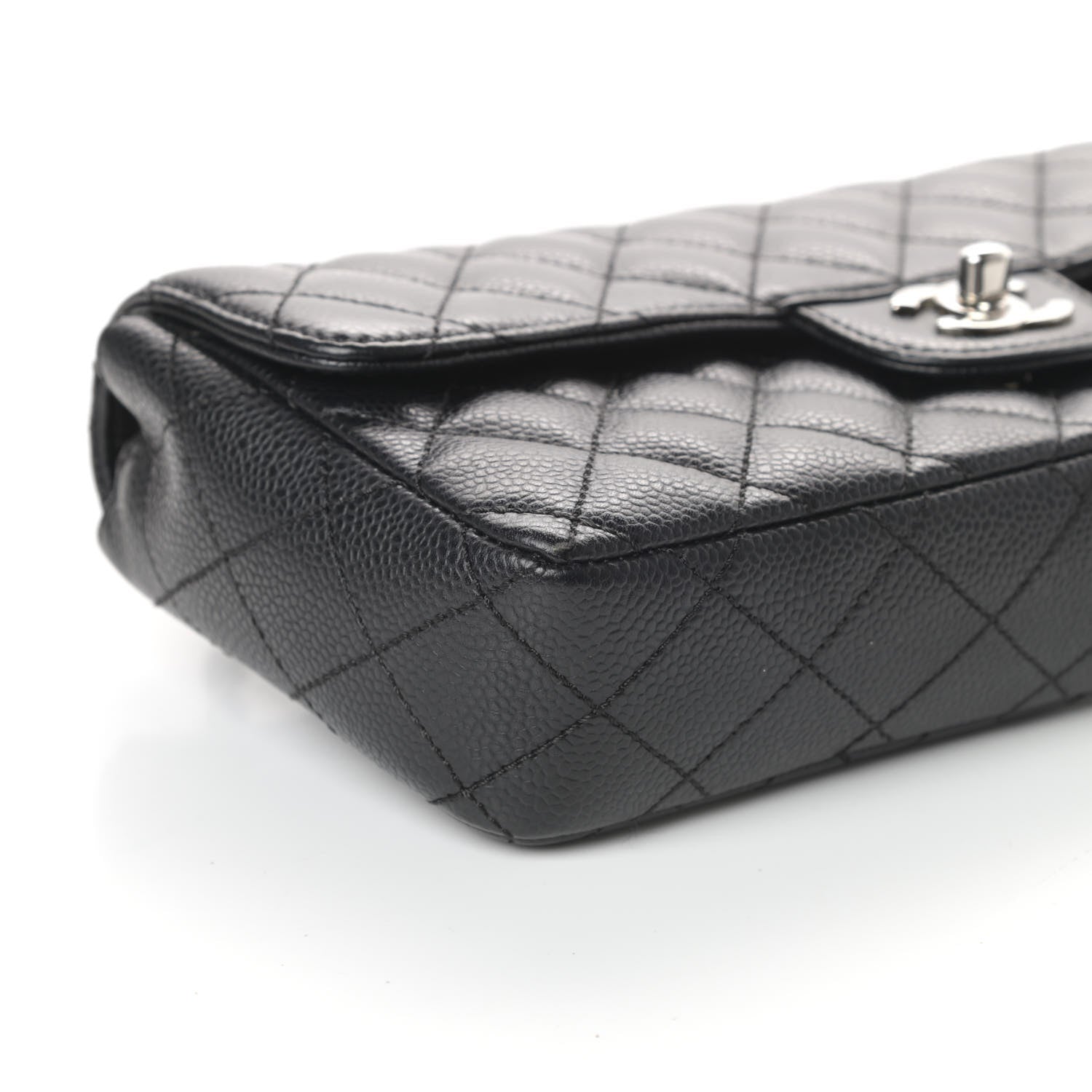Chanel Caviar Quilted East West Flap Black 9 of 10