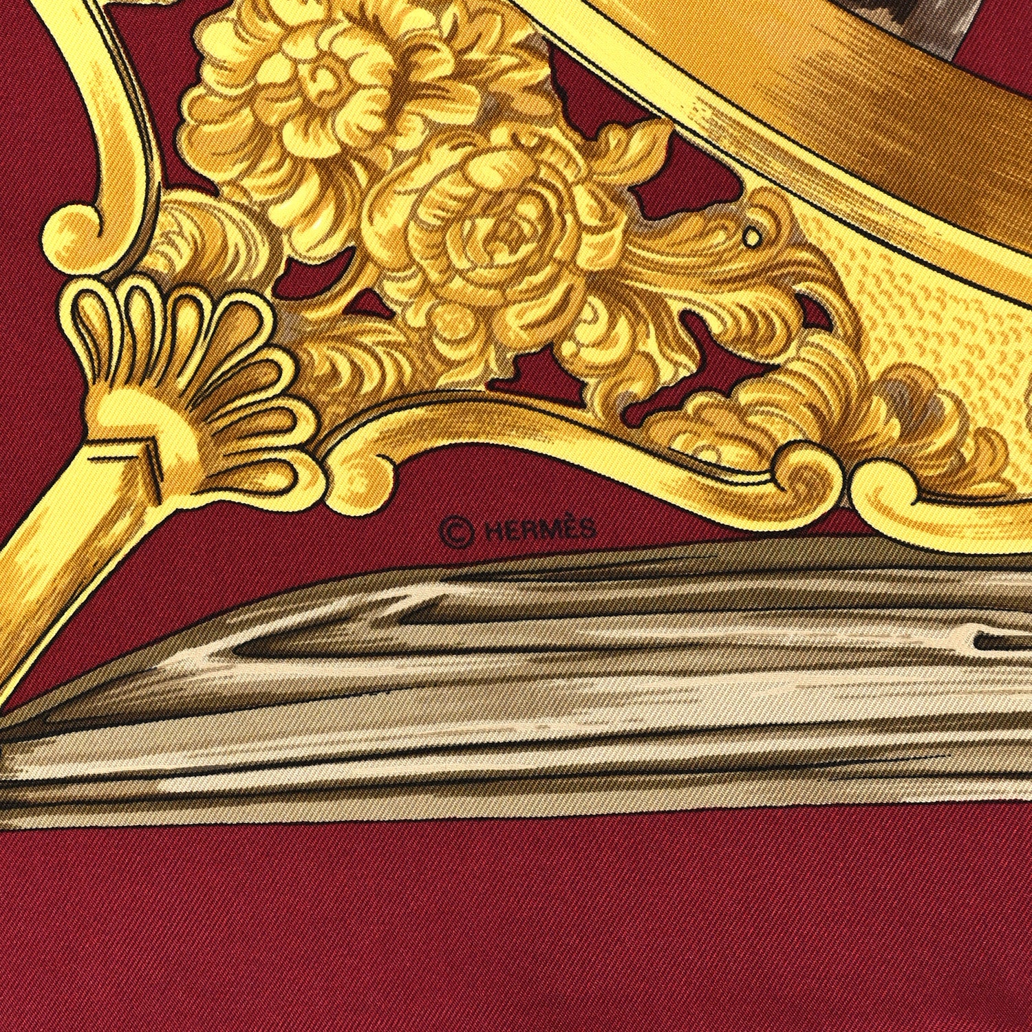 Hermes Silk Concours D Etriers Scarf 90 3 of 4
