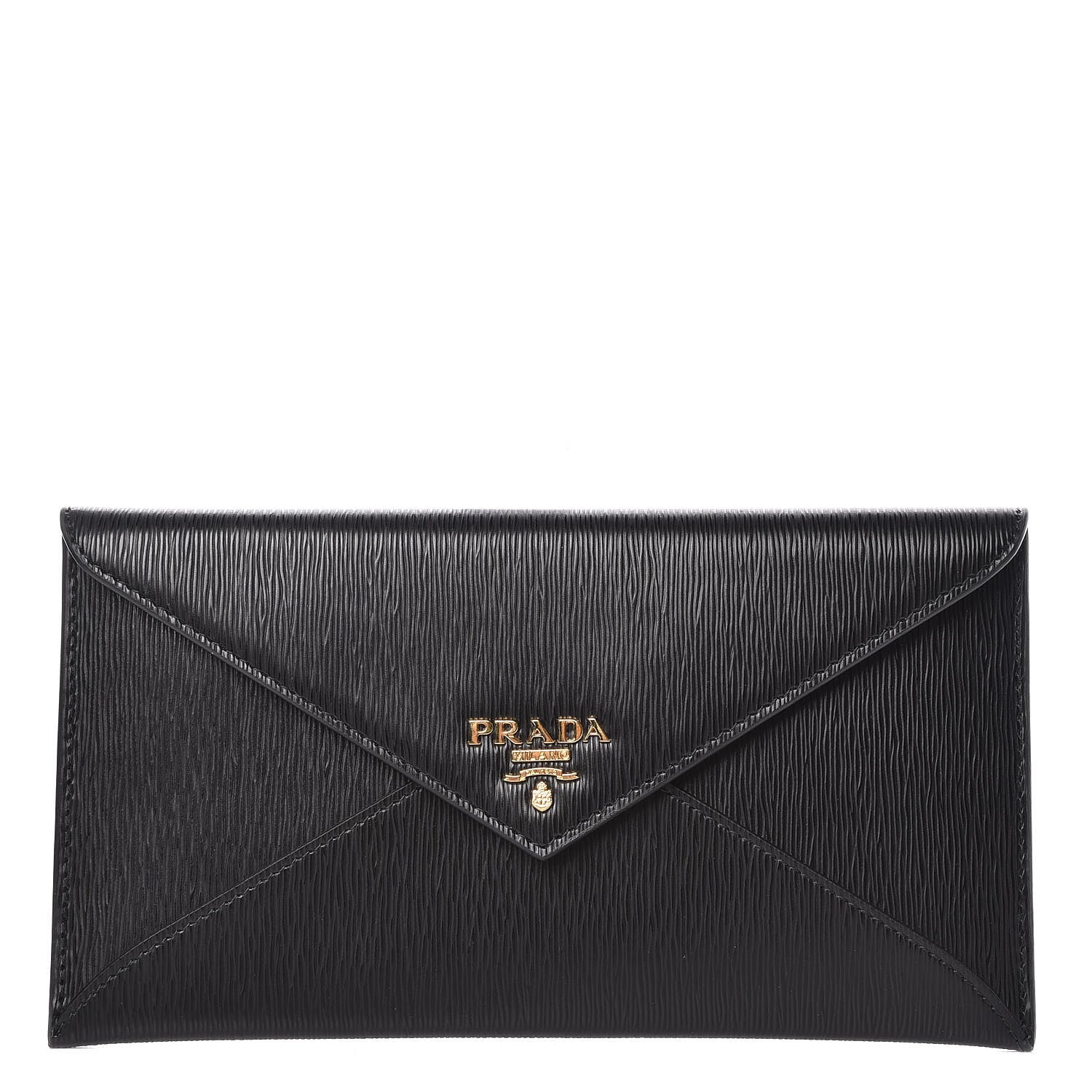 Prada Vitello Move Envelope Wallet Black 1 of 8