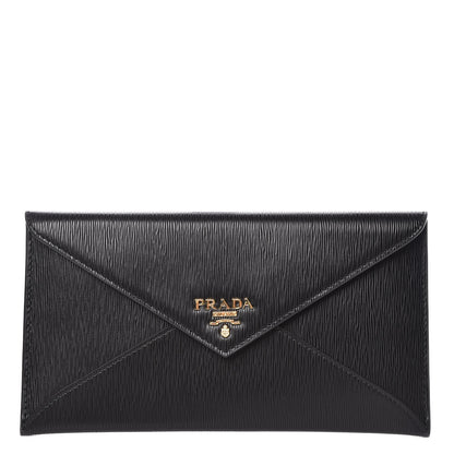 Prada Vitello Move Envelope Wallet Black 1 of 8
