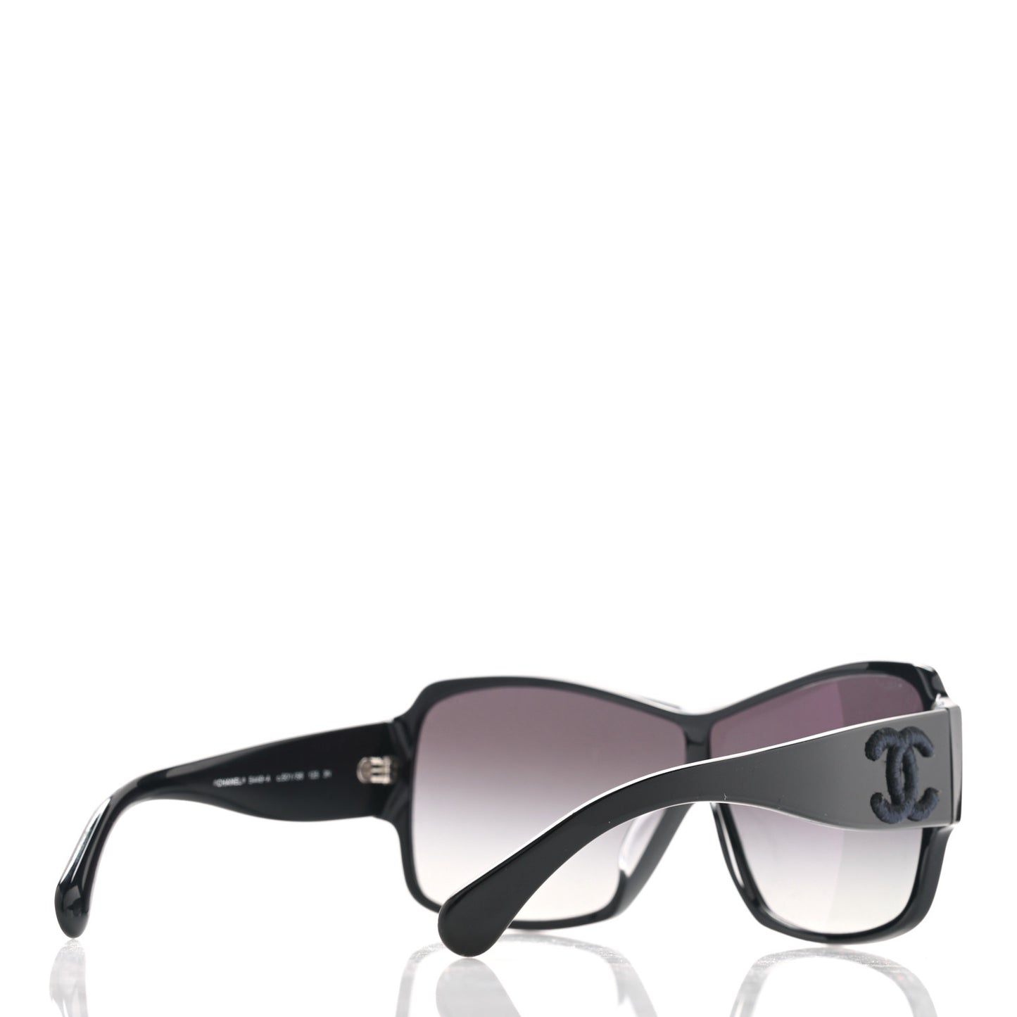 Acetate Shield Sunglasses 5449-A Black