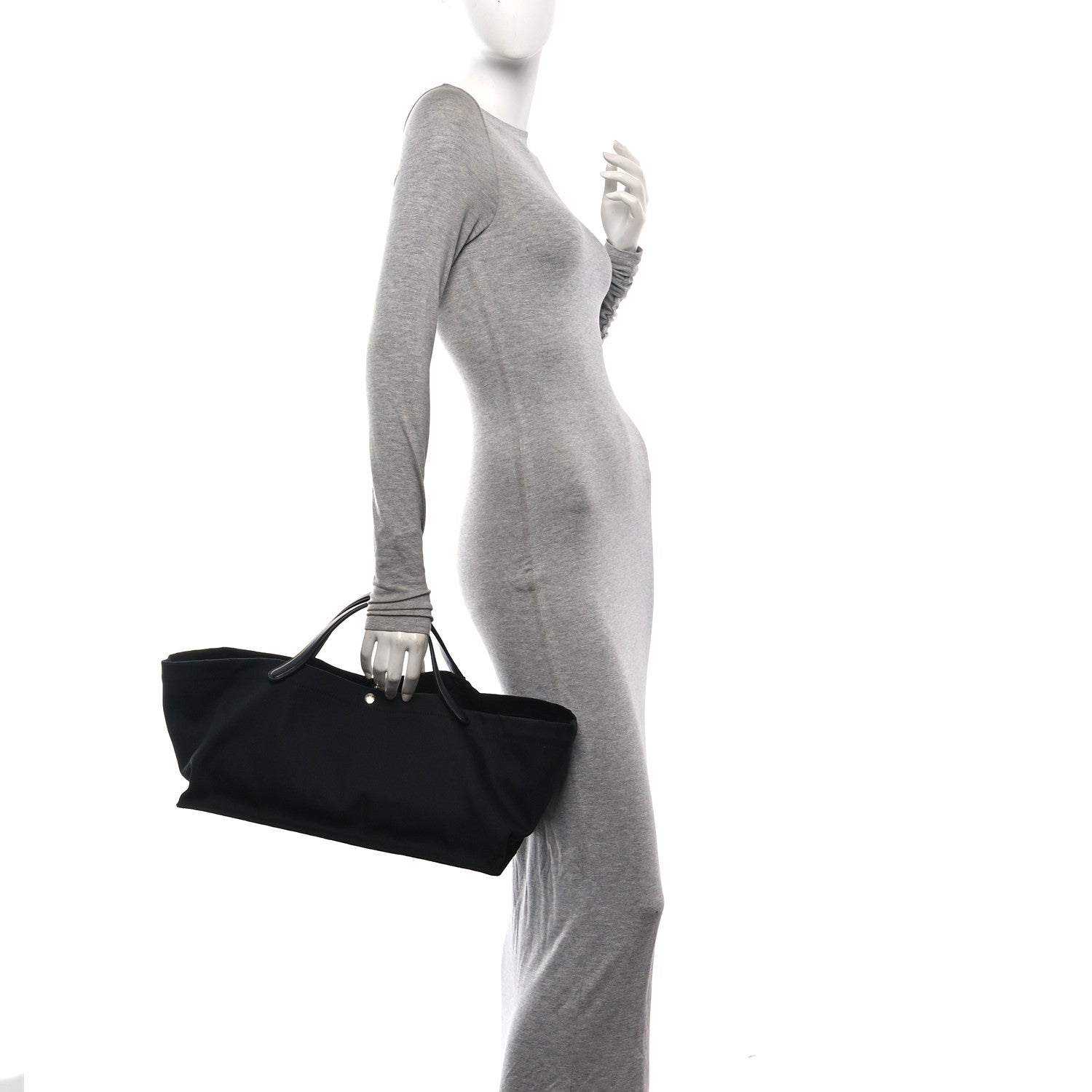 The Row Cotton Twill East West Idaho Tote Black 2 of 9