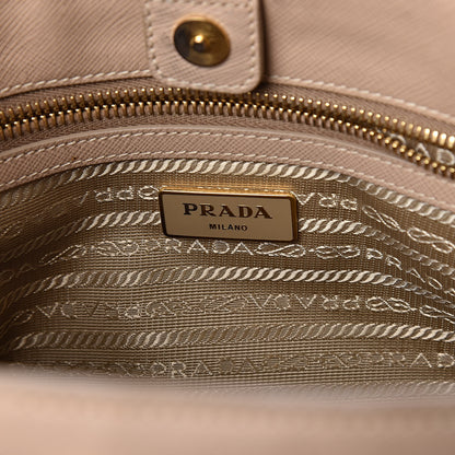 Prada Saffiano Lux Small Tote Sabbia 7 of 15