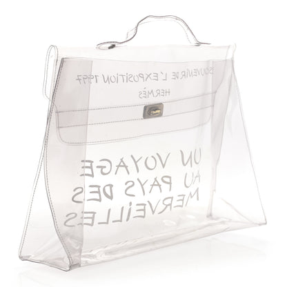 Hermes Vinyl Souvenir De L'Exposition Kelly Transparent 3 of 11
