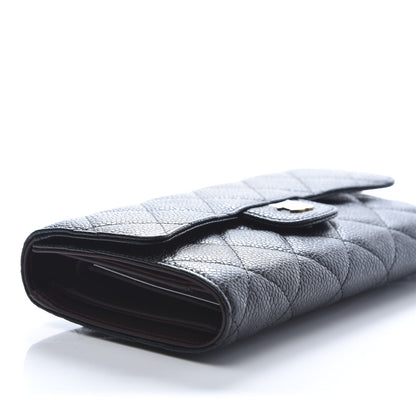Chanel Caviar Quilted Large Flap Wallet Black 4 of 11
