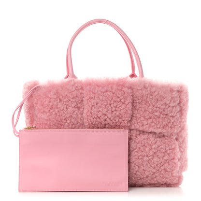 Bottega Veneta Shearling Small Intrecciato Arco Tote Popsicle 1 of 11