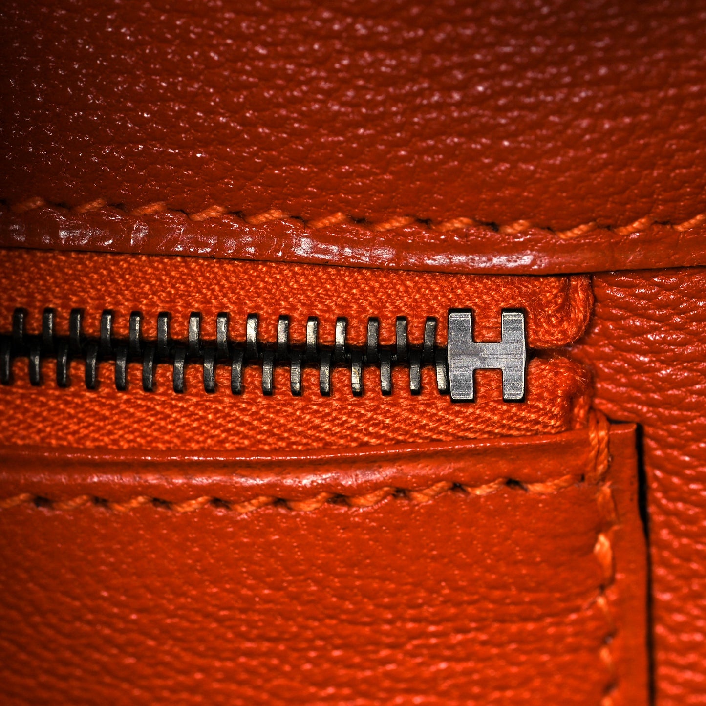 Shiny Porosus Crocodile Birkin 40 Black Orange