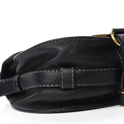 Chloe Calfskin Mini Marcie Round Crossbody Bag Black 6 of 11