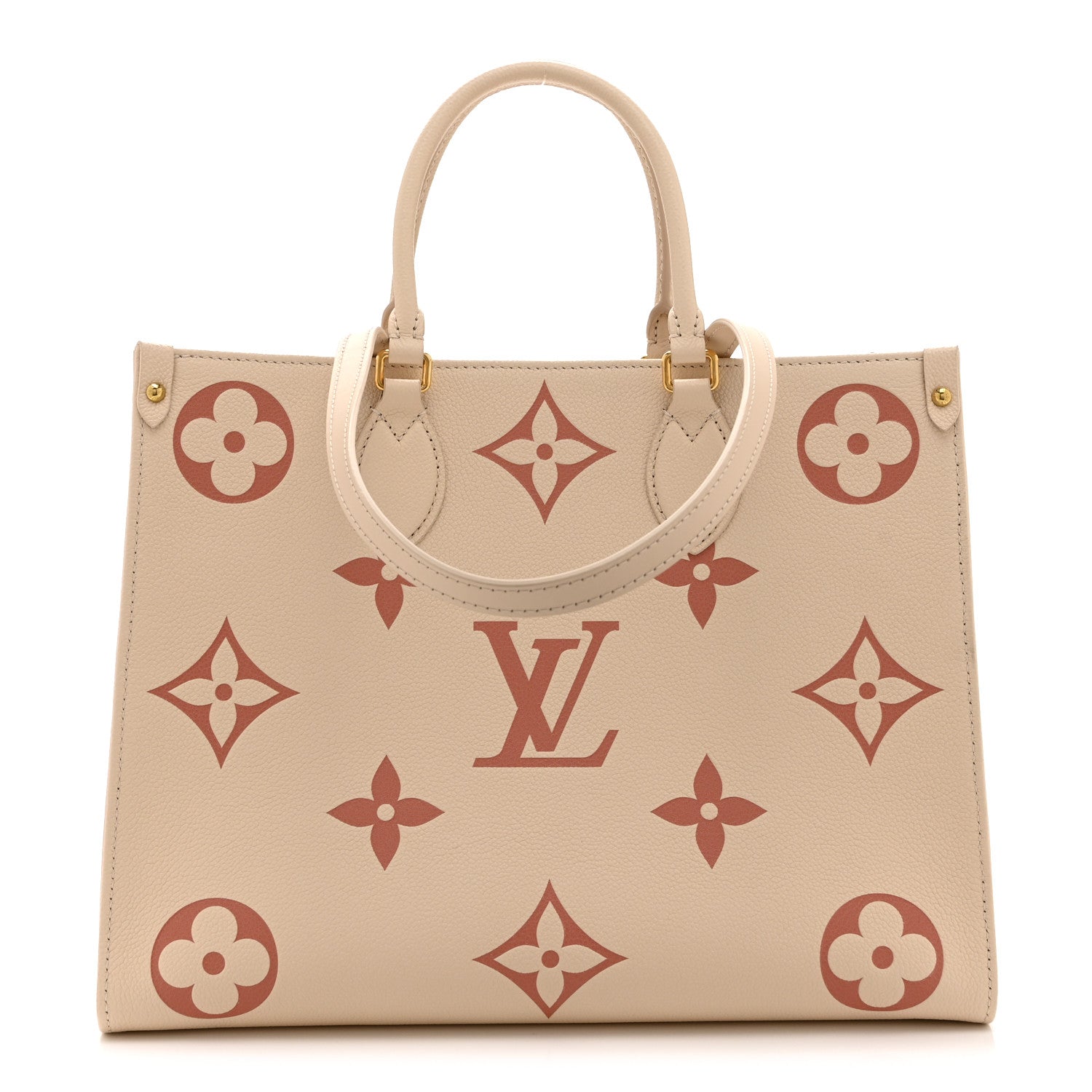 Louis Vuitton Empreinte Monogram Giant Onthego MM Creme Rose Trianon 1 of 9