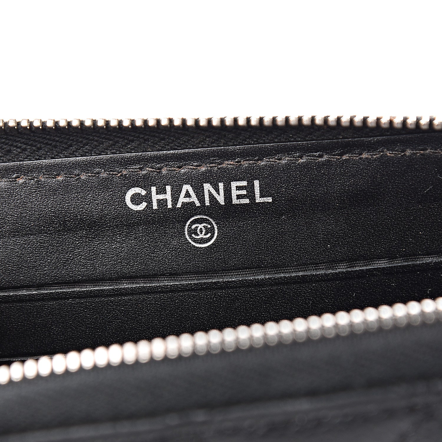 Chanel Caviar Quilted Small Gusset Zip Around Wallet Black 5 of 8