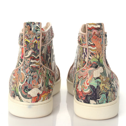 Christian Louboutin Python Rantus Orlato Hightop Sneaker 37 Multicolor 4 of 9