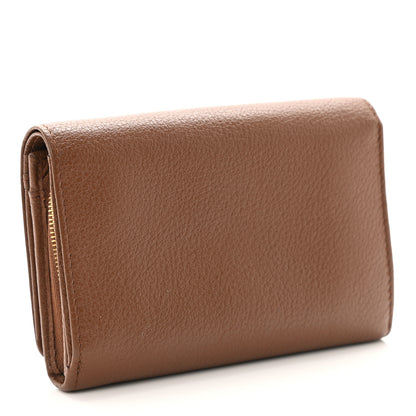 Mulberry Glossy Goatskin French Purse Wallet Brown 2 of 6
