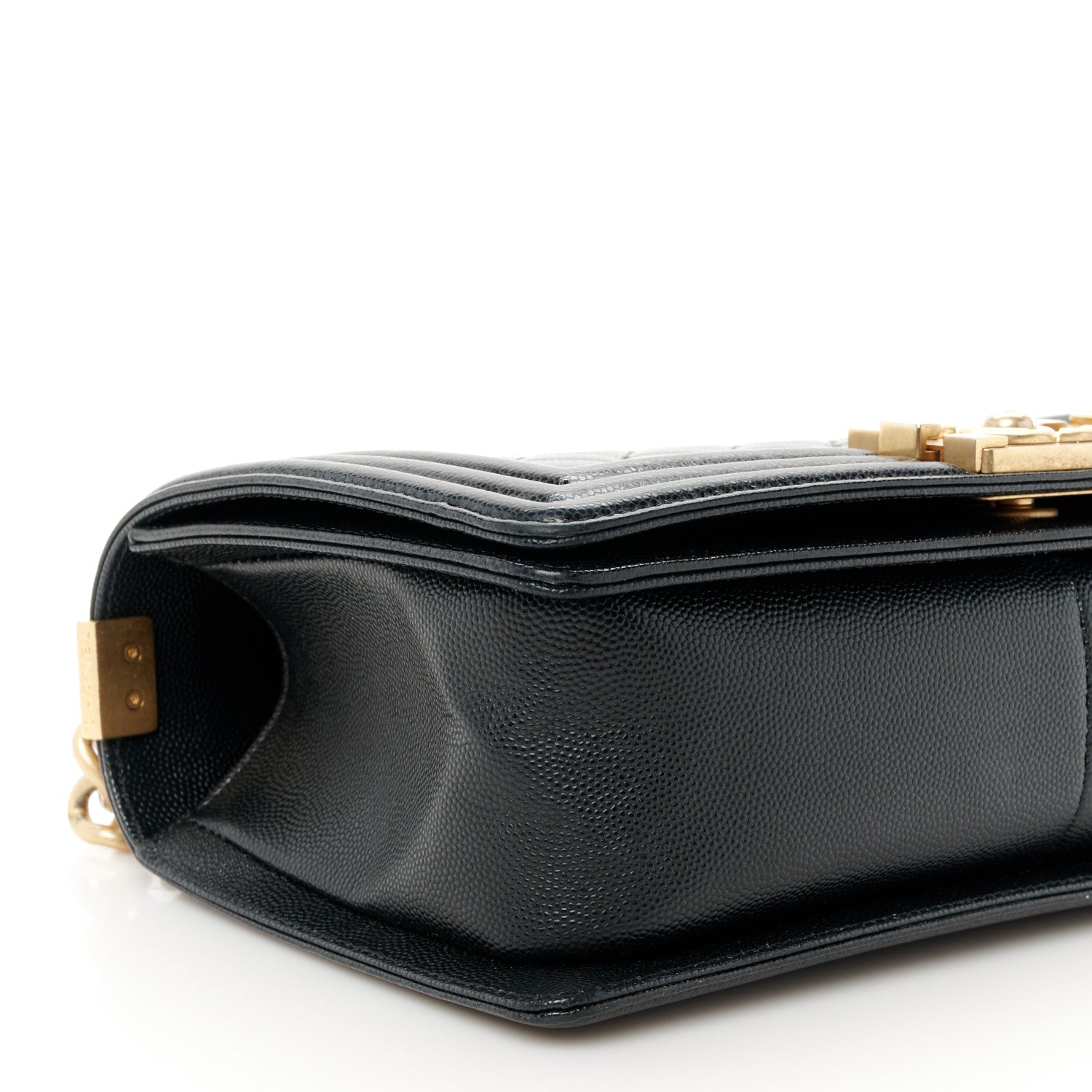 Chanel Caviar Quilted Medium Boy Flap Black 9 of 10
