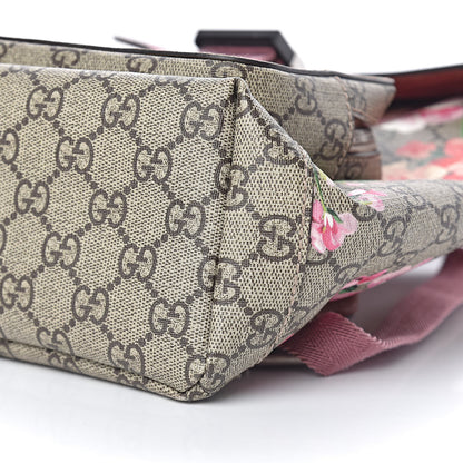 Gucci GG Supreme Monogram Blooms Small Single Buckle Backpack Beige Multicolor Dry Rose 9 of 10