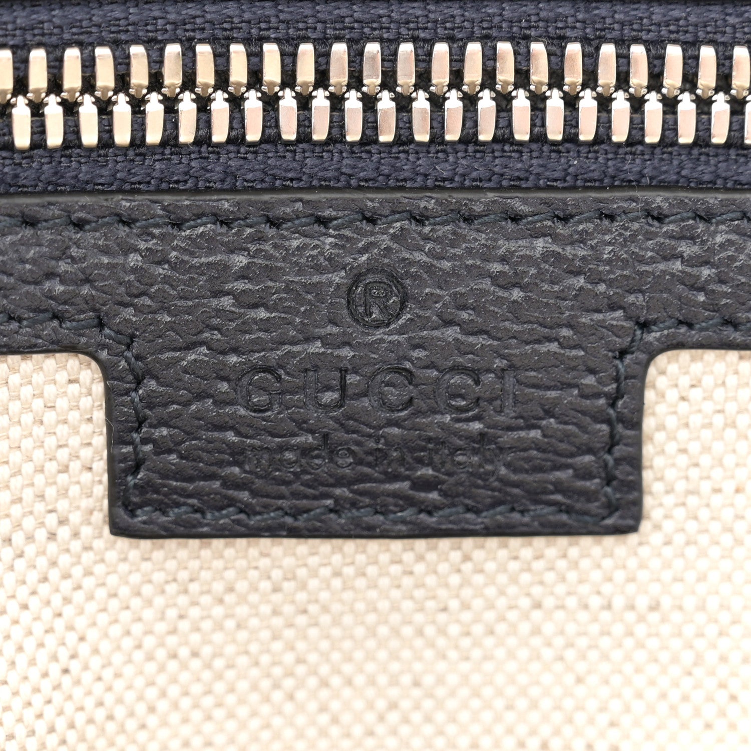 Gucci GG Supreme Monogram Textured Dollar Calfskin Web Small Ophidia Day Backpack Beige Blue Black 6 of 11