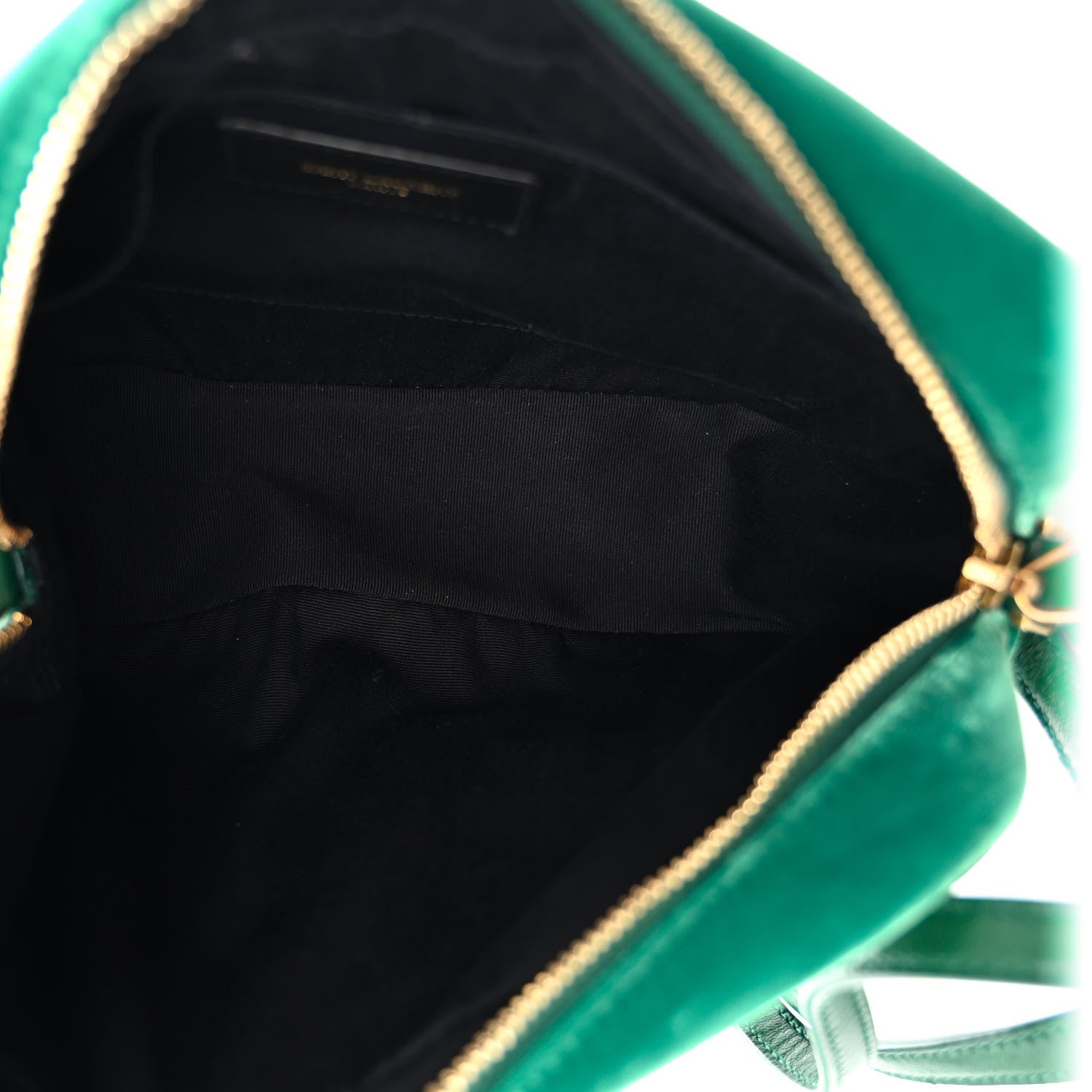 Saint Laurent Velvet Matelasse Monogram Lou Camera Bag Deep Malachite 5 of 9