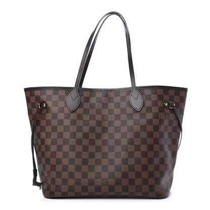 Louis Vuitton Damier Ebene Neo Neverfull MM Rose Ballerine 1 of 11