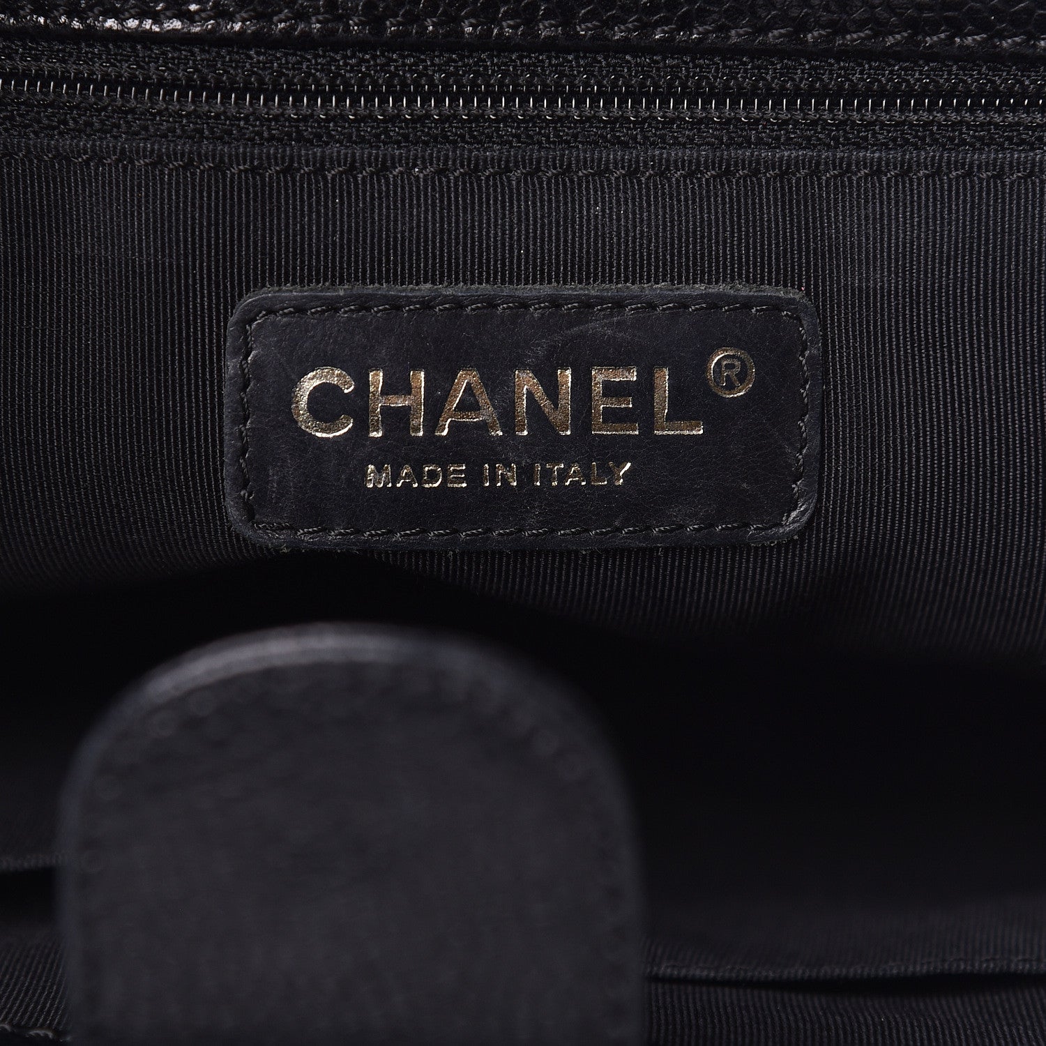 Chanel Caviar Quilted Petit Shopping Tote PST Black 6 of 16