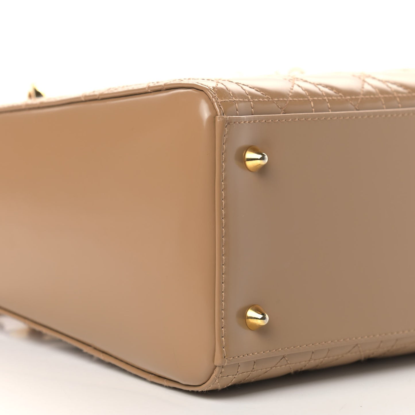 Patent Cannage Medium Lady Dior Brown