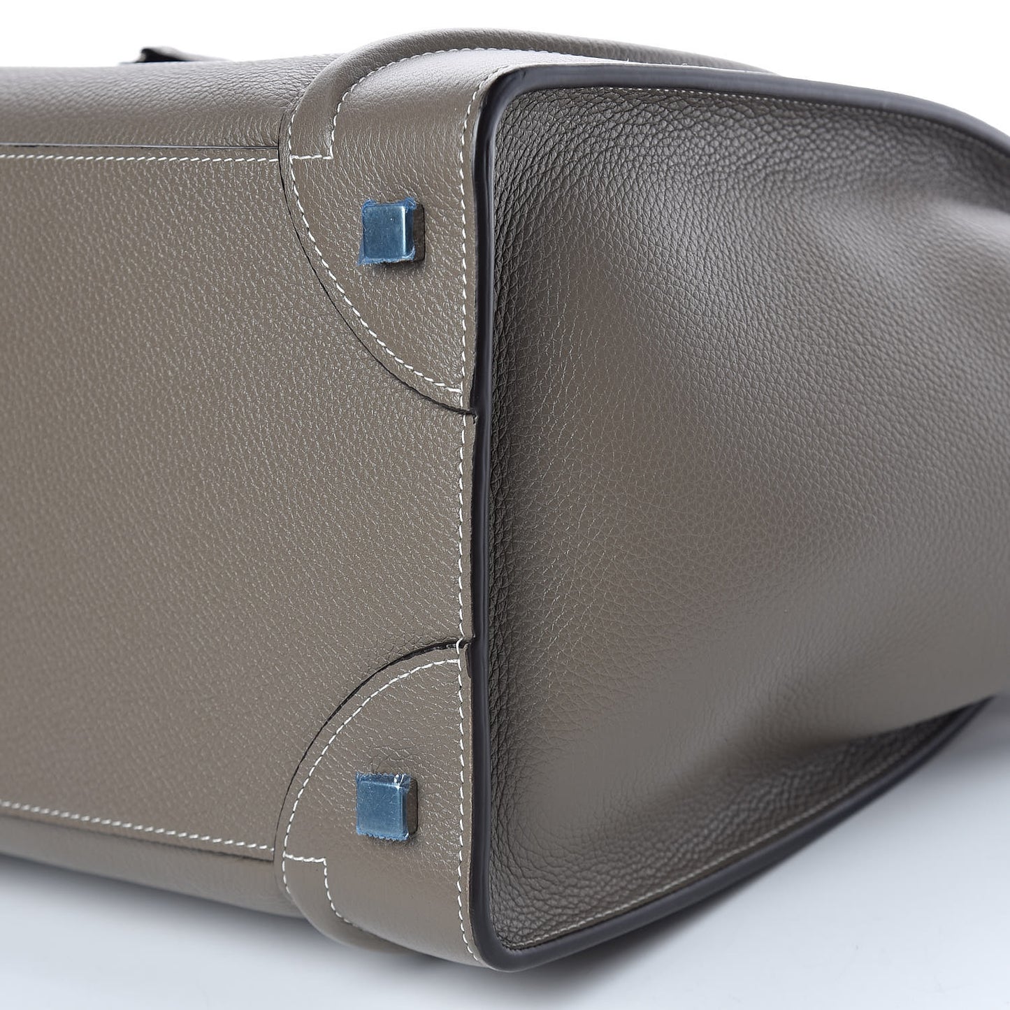 Drummed Calfskin Mini Luggage Souris