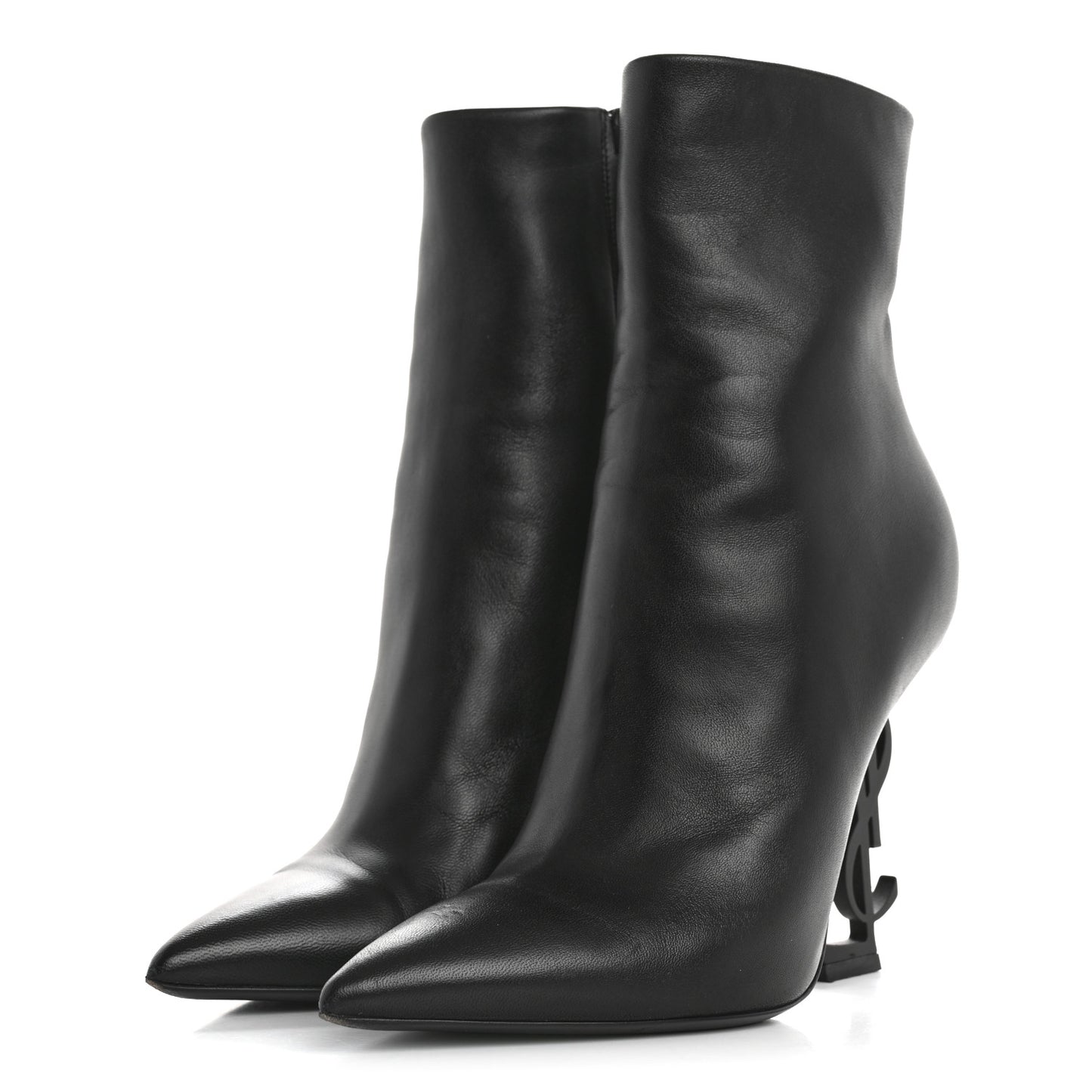 Calfskin Opyum Ankle Boots 36.5 Black