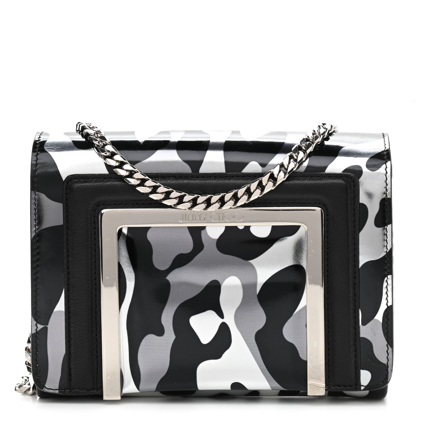 Patent Camoleo Ava Crossbody Bag Steel
