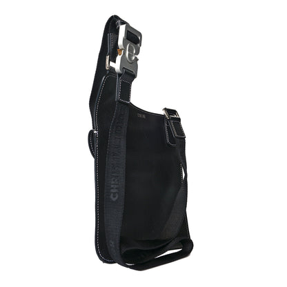 Christian Dior X KAWS Grained Calfskin Saddle Pouch Black 3 of 9