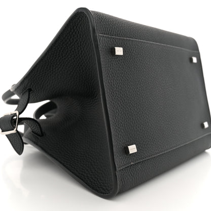 The Row Grained Calfskin Soft Margaux 10 Bag Black 8 of 11