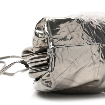 Bottega Veneta Metallic Crushed Calfskin The Mini Pouch Anchor 8 of 8