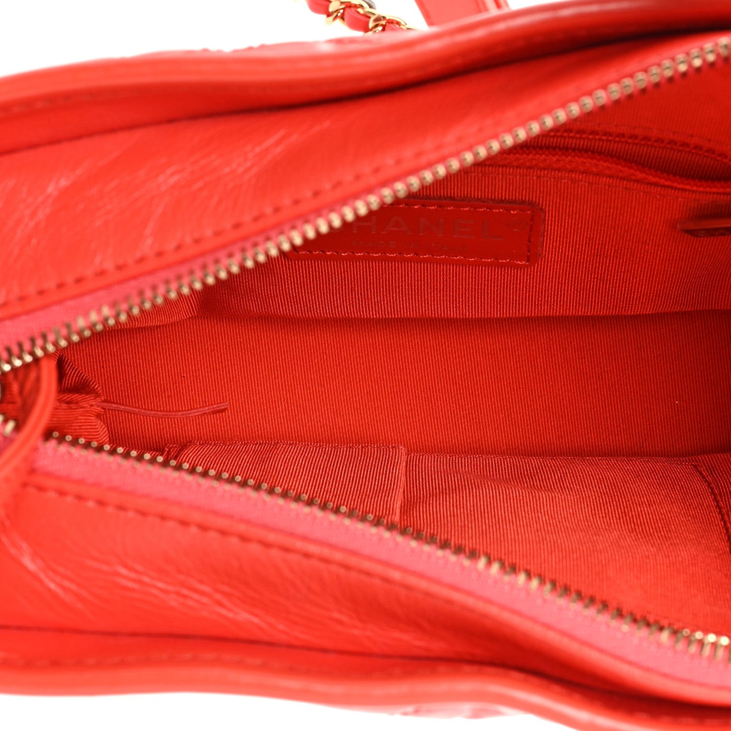 Chanel Aged Calfskin Quilted Small Gabrielle Hobo Red 5 of 10