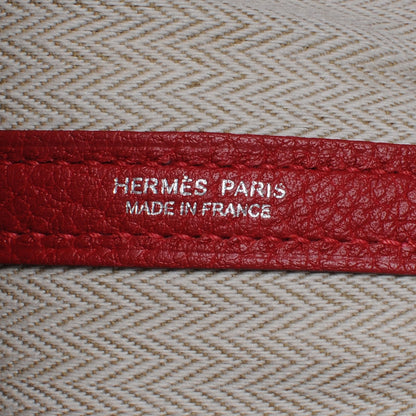 Hermes Fjord Garden Party Tote 36 MM Rouge Garance 7 of 8