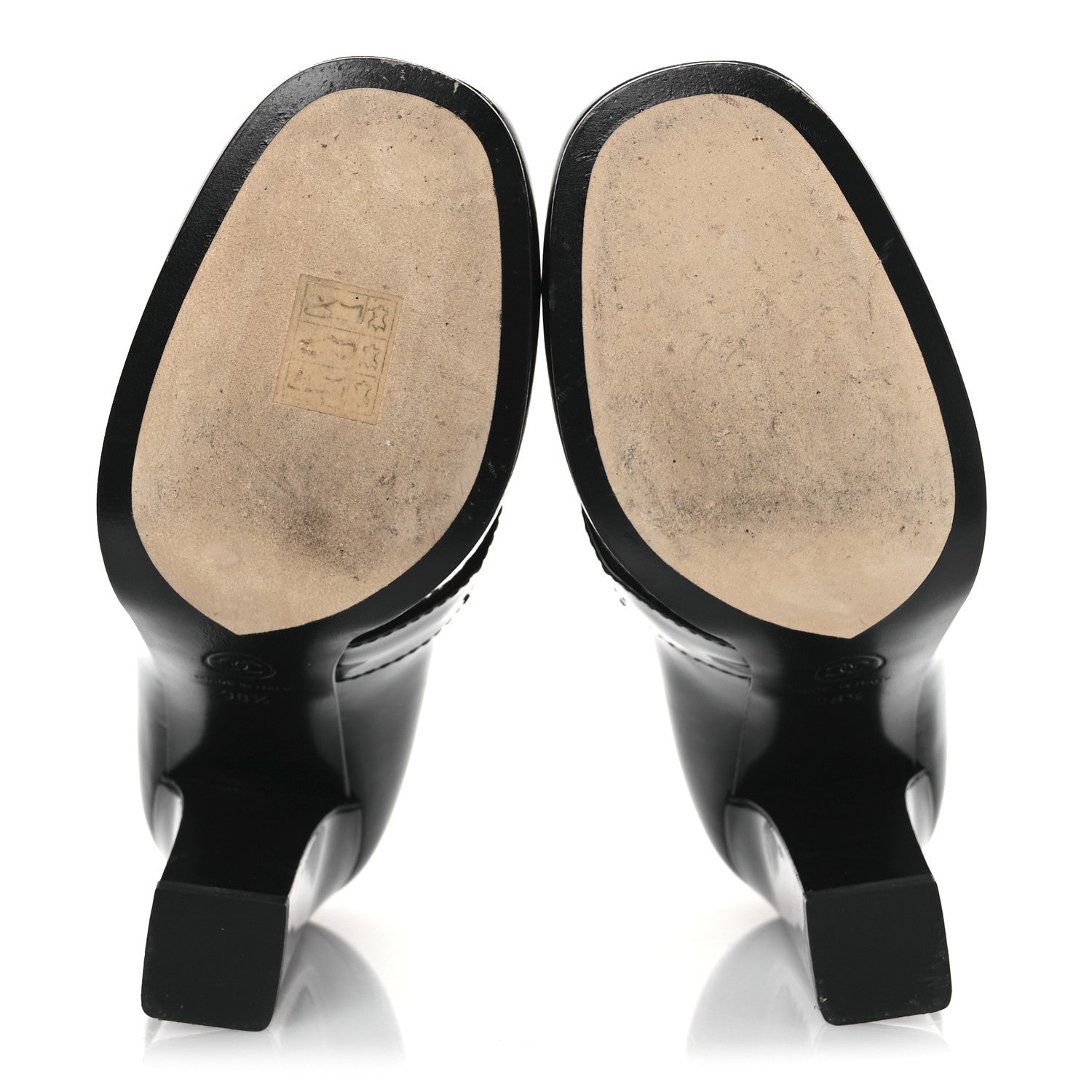 Chanel Patent CC Pumps 38.5 Black 7 of 11