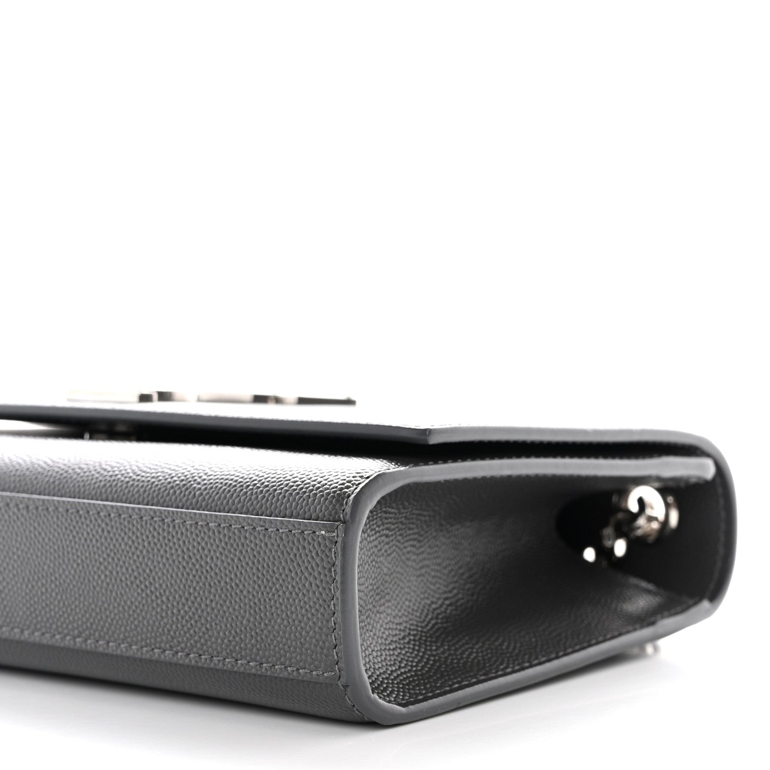 Saint Laurent Grain De Poudre Small Monogram Kate Satchel Fog 11 of 11