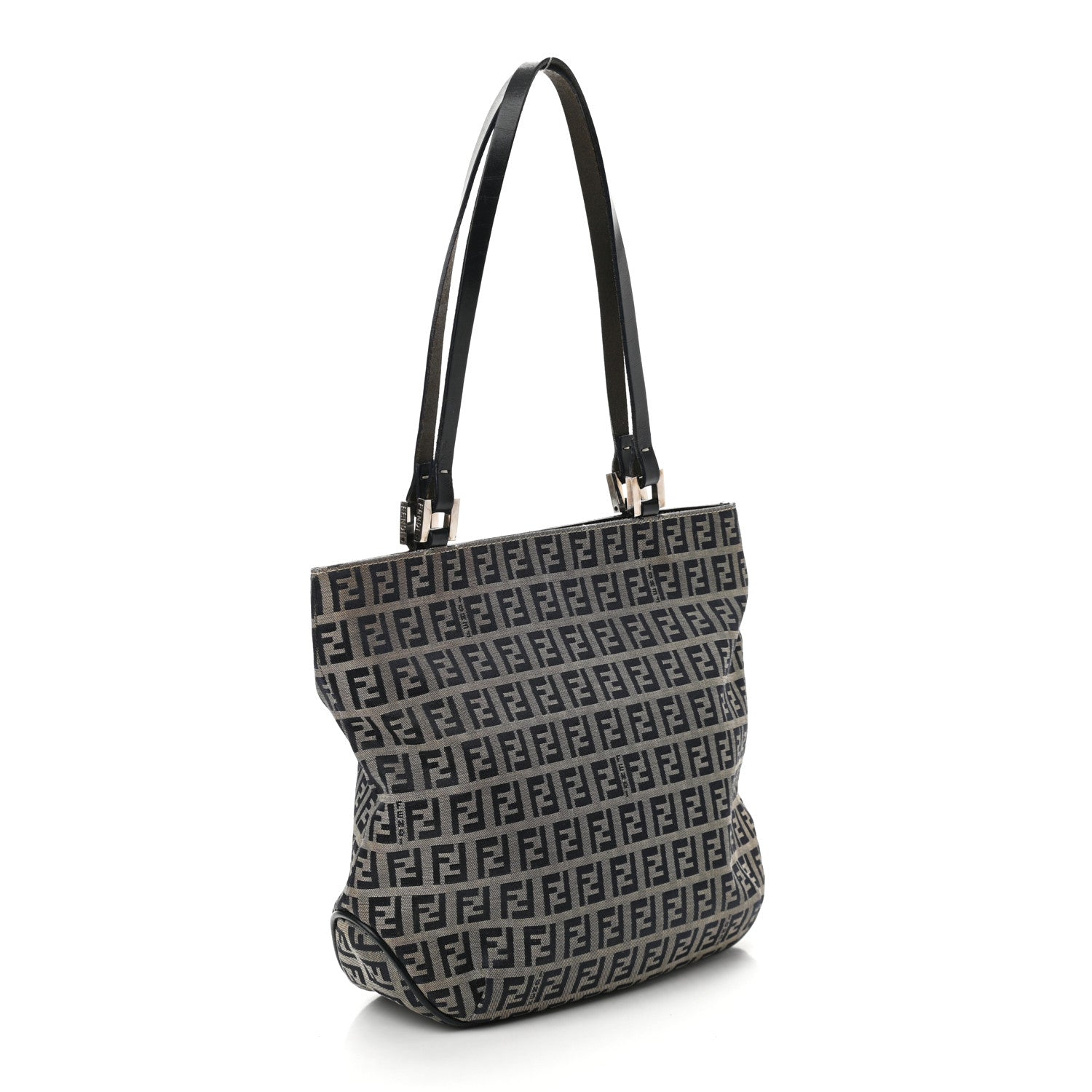 Fendi Zucchino Shopping Tote Navy 4 of 10