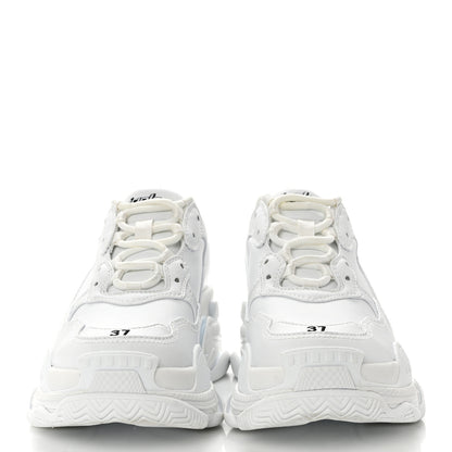 Balenciaga Fabric Mesh Womens Triple S Sneakers 37 White 2 of 7