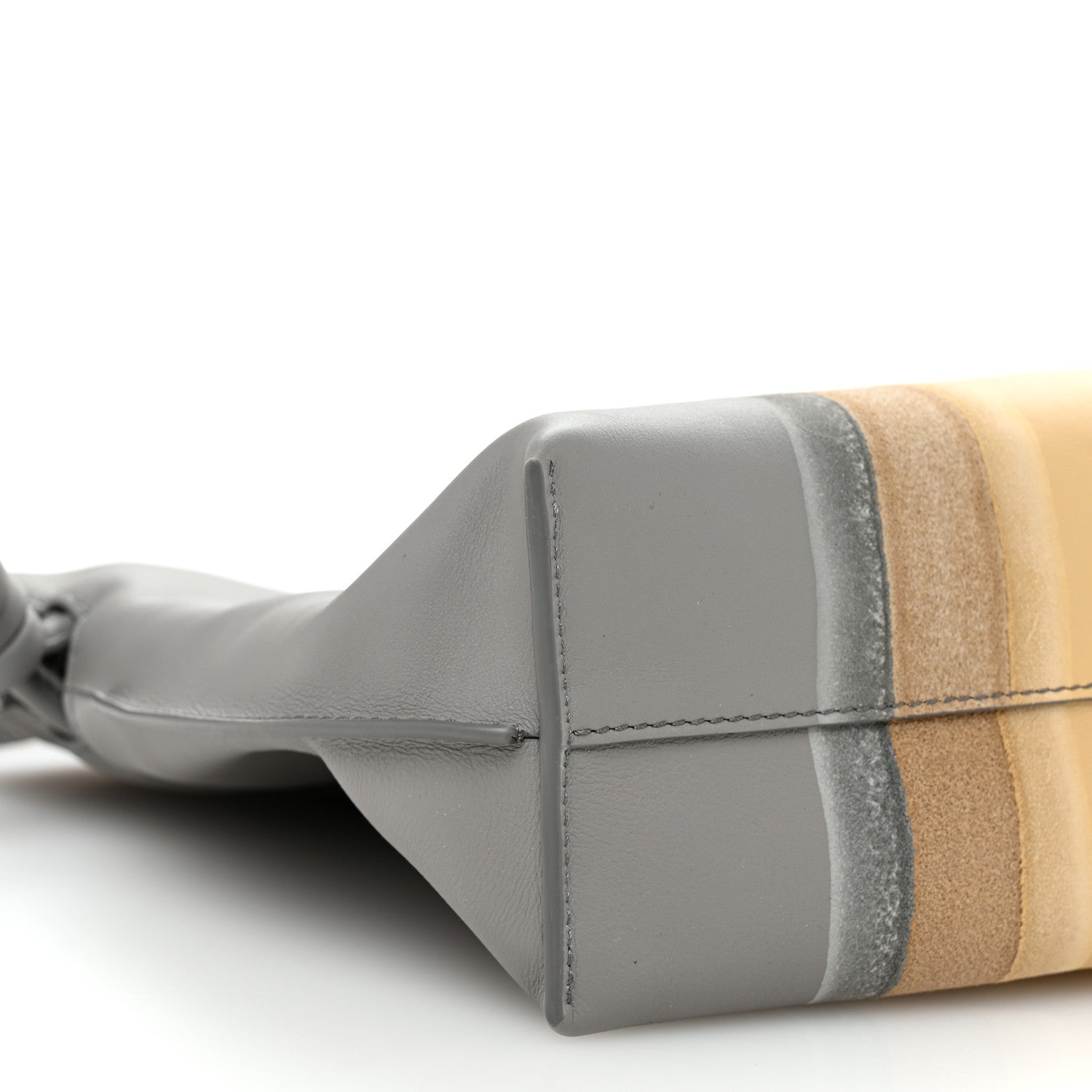 Loewe Nappa Medium Flamenco Landscape Knot Clutch Sparkling Grey Butter 8 of 10