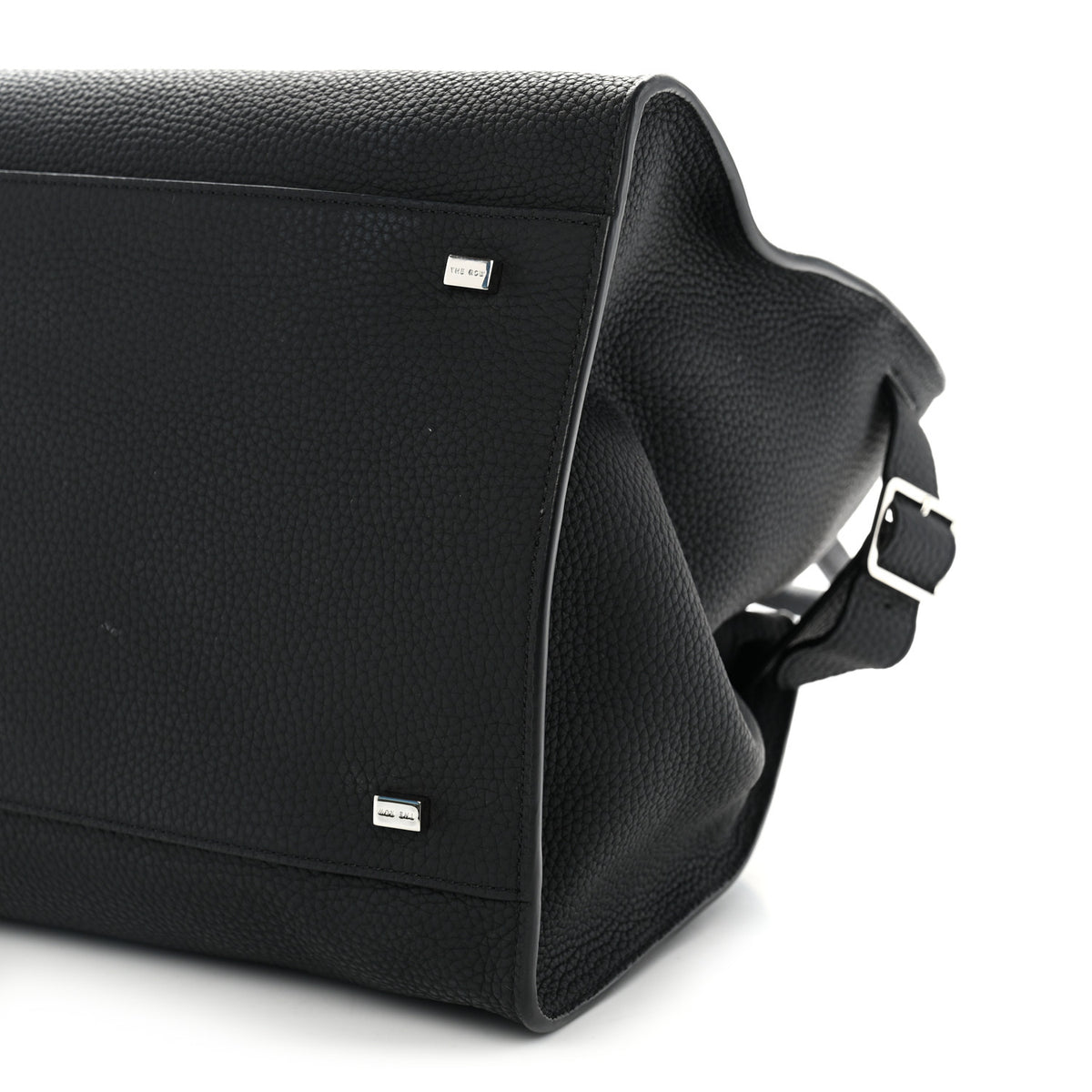 Matte Grained Calfskin Soft Margaux 15 Black