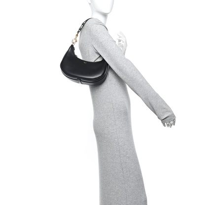 Celine Smooth Calfskin Medium Strap Ava Shoulder Bag Black 2 of 11