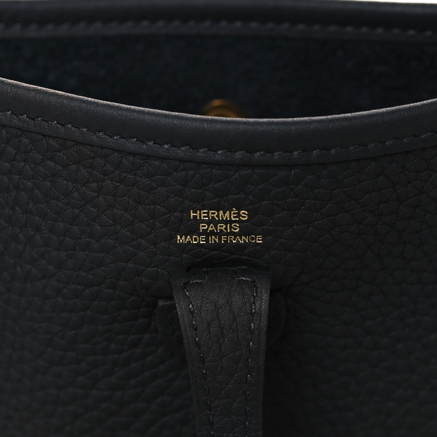 Hermes Taurillon Clemence Evelyne TPM Black 6 of 11